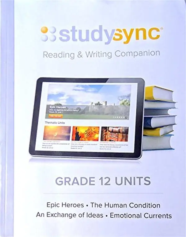 USED Book - StudySync Grade 12, Reading and Writing Companion Units 1-4 Paperback by BookheadEd Learning LLC (Paperback) - english