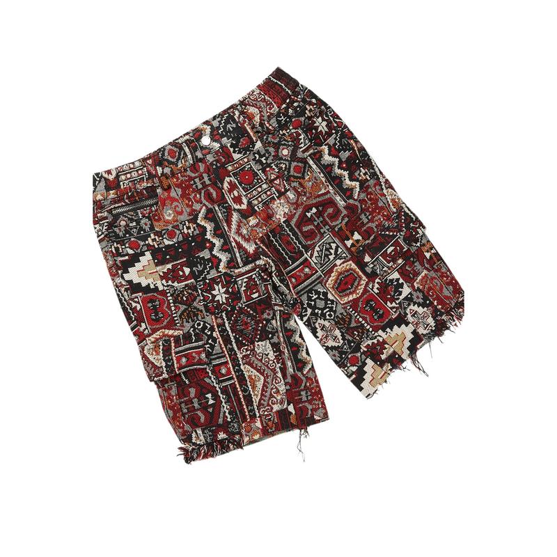 Lake Black/Beige T-Shirt/Tapestry Short Set