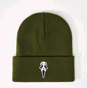 Ghostface Green Beanie - Classic Design, Soft Fabric, Ideal for Cold Weather, Ideal for Casual Wear