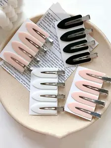 4pcs No Bend Hair Clips for Girls, Women Makeup and Hairstyle Accessories, Durable Hair Clamps for Daily Use, Stylish Hair Accessory Set