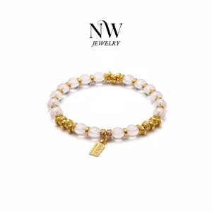 Original Design Natural Clear Quartz Bracelet Chinese-style with Abacus Bead Symbolism for Versatility and Luminosity