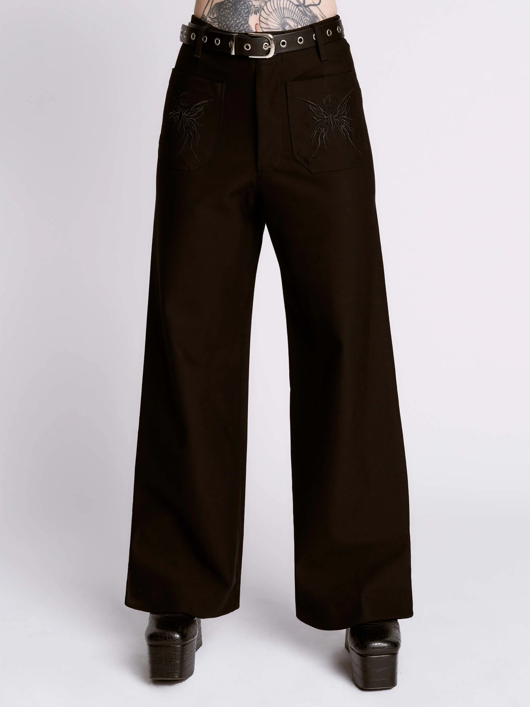 Sigil Moth Cropped Ponte Trouser Sigil Moth Cropped Ponte Trouser