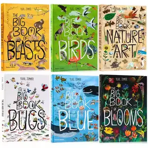 Natural Science Art Big Book Set of 6, the Big Book Series, Birds, Ocean, Insects, Flowers, Wild Animals, Nature, New Condition