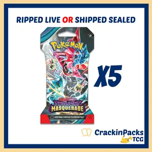 Pokemon TCG: Twilight Masquerade - 5 Sleeved Booster Pack