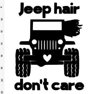 Jeep Hair Don’t Care Decal