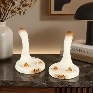 Creative Siamese Cat Ornament Collection | Phone Stand & Vase, French Style Living Room Flower Arrangement, Entryway Cream‑Style Decorations Movie Teddy Bear Plush Toy Set