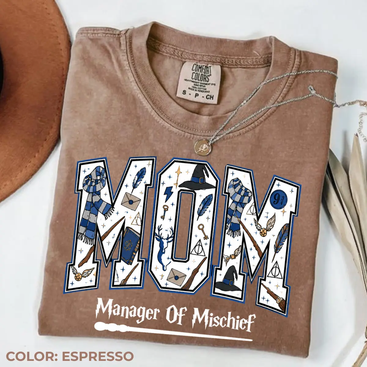 Comfort Colors Wizard Mom Shirt, Magical Fantasy Mama Graphic Tee, Wizard World Inspired T-Shirt, Halloween Park Gift