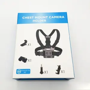 Chest Strap Phone Holder, Outdoor Cycling Mobile Live Streaming Stand, Adjustable Smartphone Mount for Sports & Travel