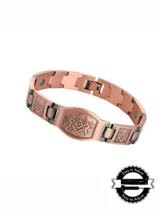 Men's Bronze Bracelet  Adjustable Design with Celtic Knot Pattern  A Gift for Fathers or Loved Ones  Includes Adjuster Tool