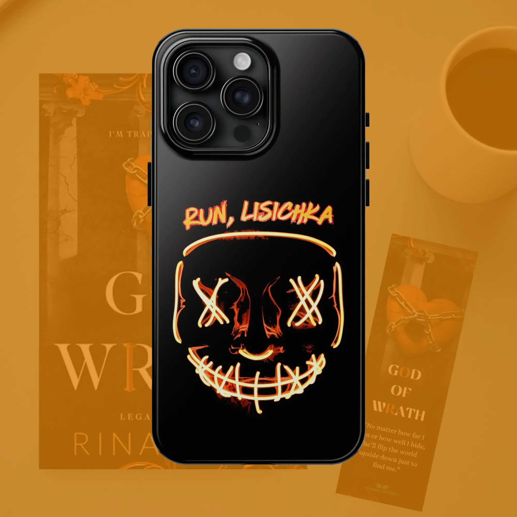 Run Lisichka Phone Case for ip X 11 12 13 14 15 16 17 Pro Max & More, God of Wrath Phone Case, The Heathens Dark Romance Legacy Of God Gift for Fans