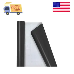 Black Wrapping Paper - Solid Color Matte Gift Wrapping Paper Roll Perfect for Men Women