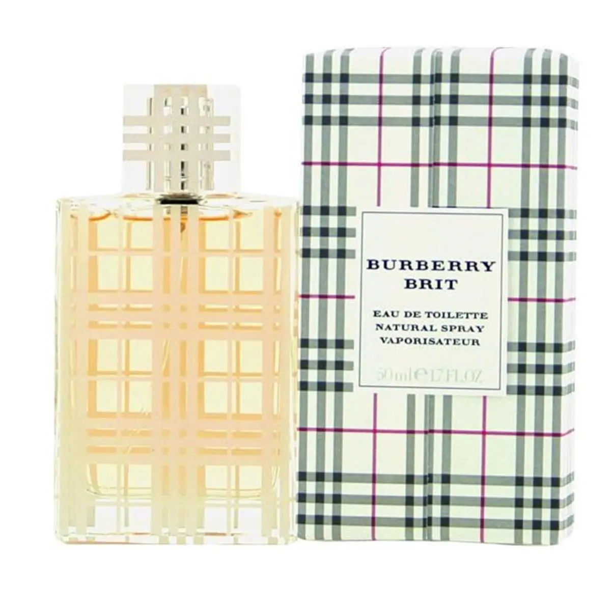BURBERRY Brit Eau de Toilette for Women, a Fruity and Floral Luxury Fragrance with Warm Sweetness from Pear, Vanilla, and an Almond Base, 1.7 fl oz Spray Bottle, Women's Fragrance