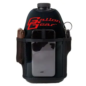 1/2 Black W/ Red Logo Black Bottle Combo