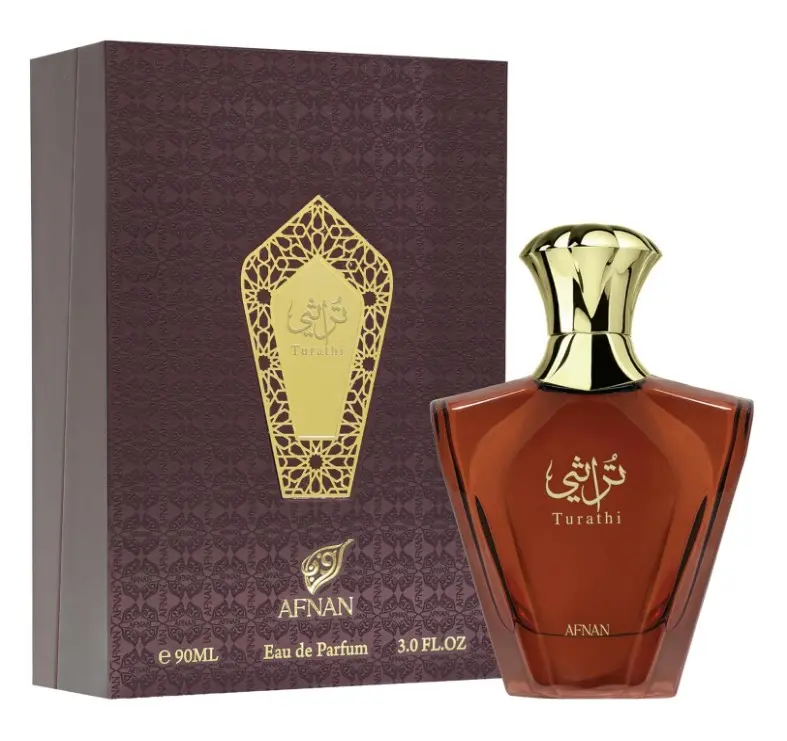 Afnan Turathi Brown for Men Eau de Parfum 3.0oz-90ml - Premium Fragrance in Elegant Bottle Design