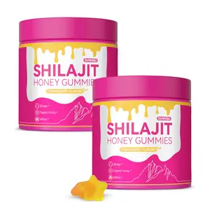 Women's honey gummies, a complex mineral supplement, boost energy, and a health dietary supplement containing shilajit, asparagus, and saffron, help balance hormones.