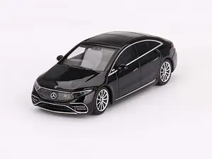 Mercedes-Benz EQS 580 4MATIC Black (Mini GT) Diecast 1:64 Scale Model - TSM MGT00694
