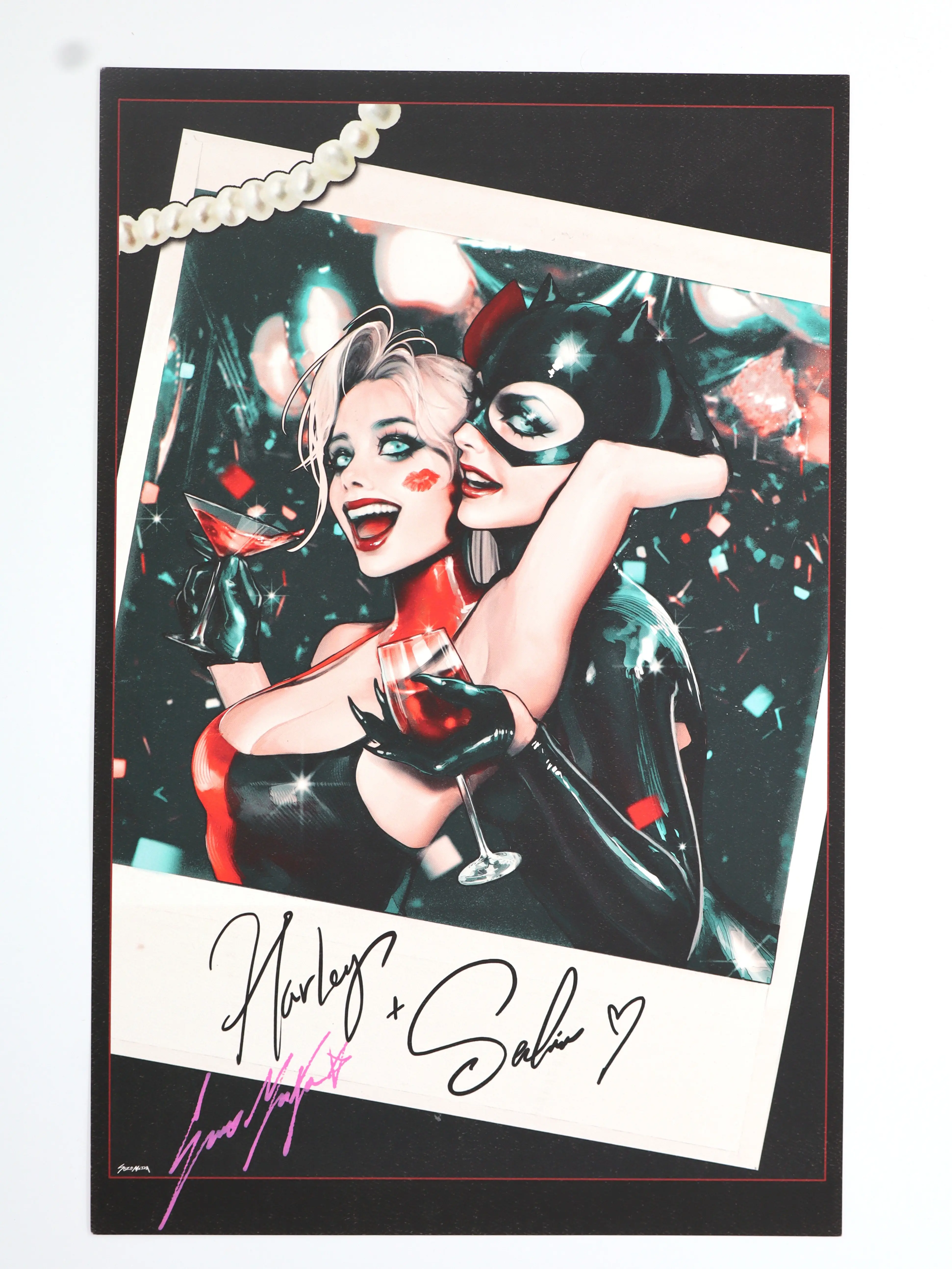 Sozomaika Gotham Sirens Art Print | Clown Queen & Theft Mistress Poster For Studio & Gallery Wall Decor