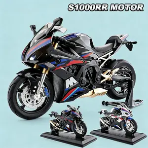 Bmw M1000rr Motorcycle Model Building Blocks, Adult Educational Puzzle Toy, Compatible Construction Set, Ideal Collectible Gift for Enthusiasts