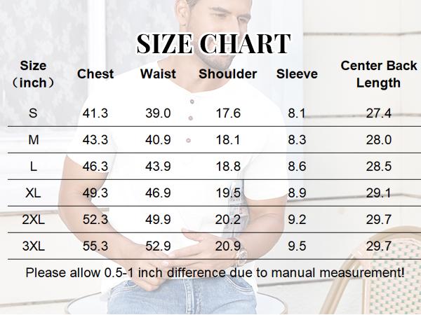 COOFANDY Men's Casual Henley Shirts Short Sleeve Pocket T-Shirts Lightweight Button Henley Pullover Basic Tees