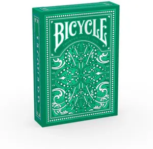 Bicycle Jacquard Premium Playing Cards, Silver and Emerald Green, 1 Deck