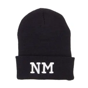 NM New Mexico State Embroidered Long Beanie