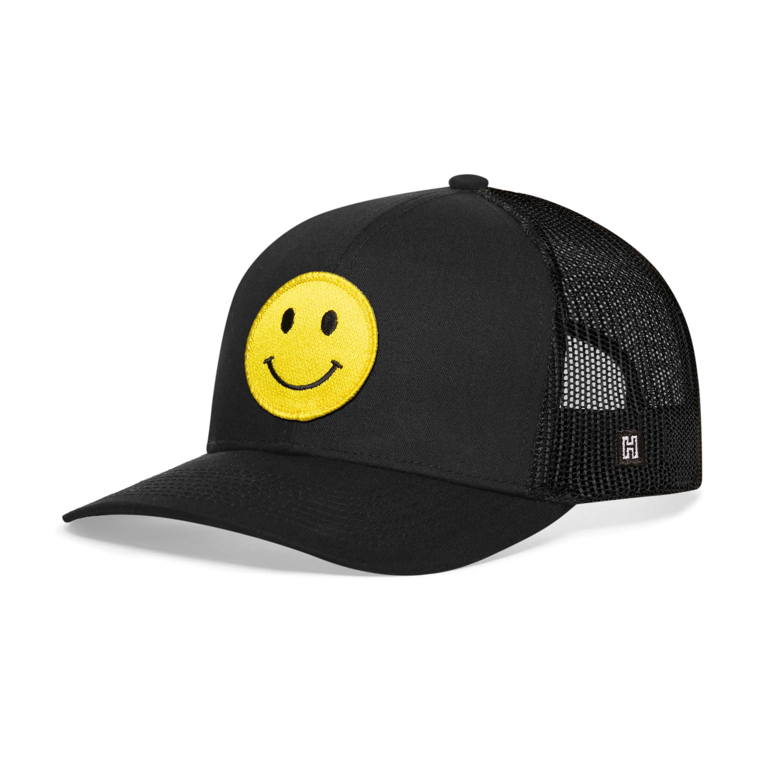 Smiley Face Trucker Hat  |  Emoji Snapback