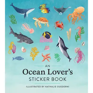 An Ocean Lover's Sticker Book by Workman Publishing, Nathalie Ouederni [Hardcover Book]