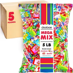 Dooboe Bulk Candy Variety Pack - 5 Pounds - Bulk Valentine's Day Candy Assortment - Individually Wrapped Candies