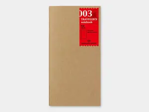 003 Blank Refill TRAVELER'S Notebook - Regular Size