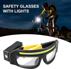 Rechargeable LED Safety Glasses – Anti-Fog Hands-Free Light, USB-C, Perfect for Work, Night Jobs & Outdoor Activities