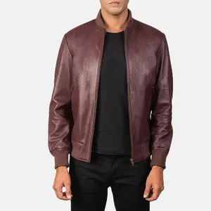 Shane Leather Bomber Jacket
