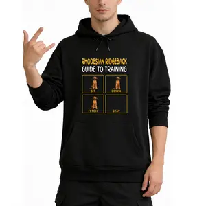 Fun Rhodesian Ridgeback Commands Shirt – "Sit," "Stay," & "Fetch" Printed Design