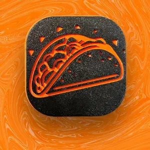 Orange Taco 2" Tow Hitch Receiver Hidden Key Cover