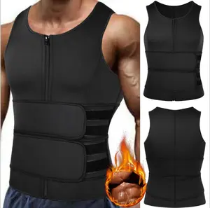 Men's Sauna Waist Trainer Vest, Sauna Sweat Vest, Compression Tummy Control Double Sweat Trimmer Belt, Gym, Workout Tank Top Body Shaper,shapewear