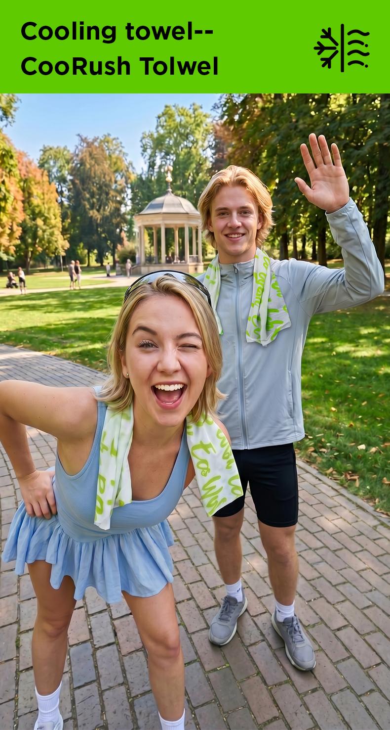 Summer Heat Relief Hack | CoolRush Towel, 3s Instant Cool | Lasts 3 Hours | Summer Essential for Sports, Travel, Concerts & Outdoor Events | Great Summer Gift Summer Heat Relief Hack | CoolRush Towel, 3s Instant Cool | Lasts 3 Hours | Summer Essential for Sports, Travel, Concerts & Outdoor Events | Great Summer Gift