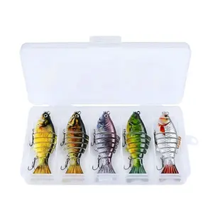 PROBEROS 10cm Lure Bait Plastic Hard Bait,bass fishing lures，big fishing lure ， 15.5g multi-segmented Fish 7-Section artificial bait, Lure bait , Swimming Style Perfect for Different Water Conditions, Fishing Lures,fishing gear，jointed fishing lures