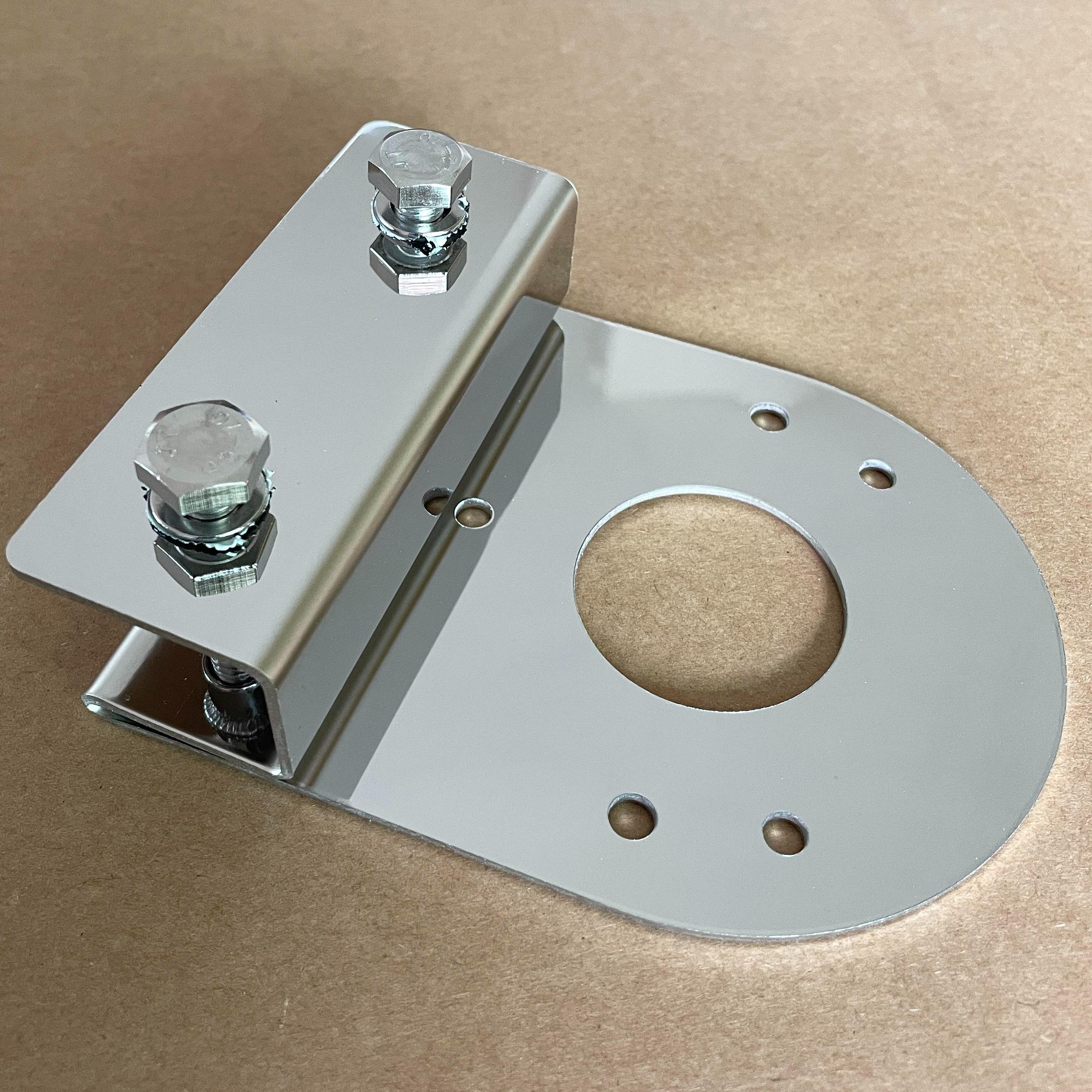 Vertical Chassis Underglow Light Mounts — 2-Piece Stainless Steel "Watermelon Light" Mounting Brackets (No-Drill Design) — Suitable for Trucks & RVs