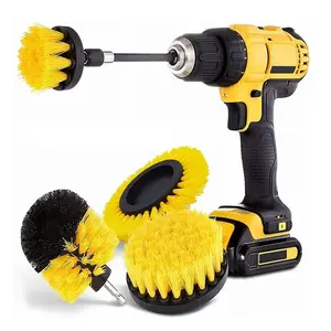 Car Cleaning Disc Brush (Electric Drill Not Included), Electric Drill Tool Brush Head Set, Car Cleaning Brush, Professional Car Wash Accessories, Durable Power Scrubber
