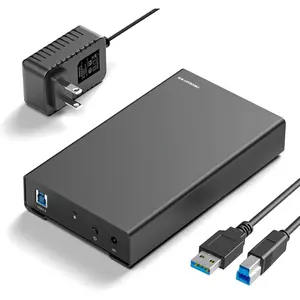 External Hard Drive Enclosure for 2.5 3.5 Inch SATA HDD/SSD, USB 3.0 Hard Drive Reader HDD Case with UASP, 24TB Capacity,