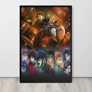 Tanjiro Kamado Demon Slayer Poster, Kimetsu no Yaiba Anime Manga Dimensional Infinity Fortress Anime Posters Decor Photo