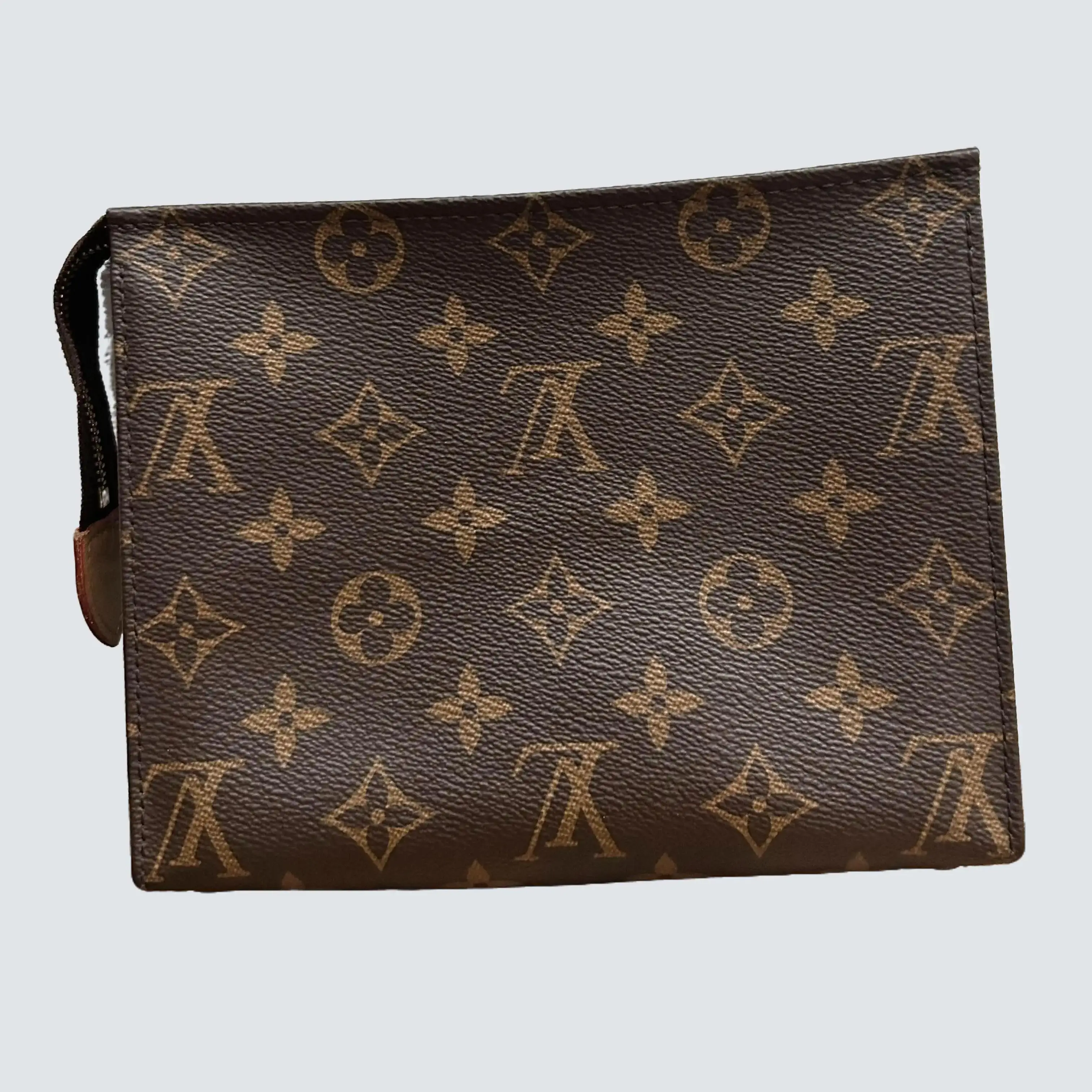 Pre-owned Louis Vuitton Coated Canvas Toiletry Bags Small Monogram Toiletry Bag