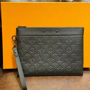 Pre-owned Louis Vuitton Pochette Clutch | Monogram Empreinte Black Leather Wrist Bag|21038212