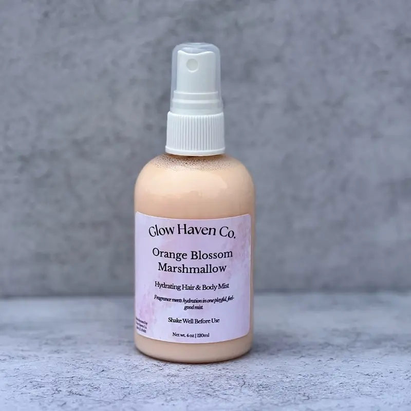 Glow Haven Co. Orange Blossom Marshmallow Hydrating Body Mist