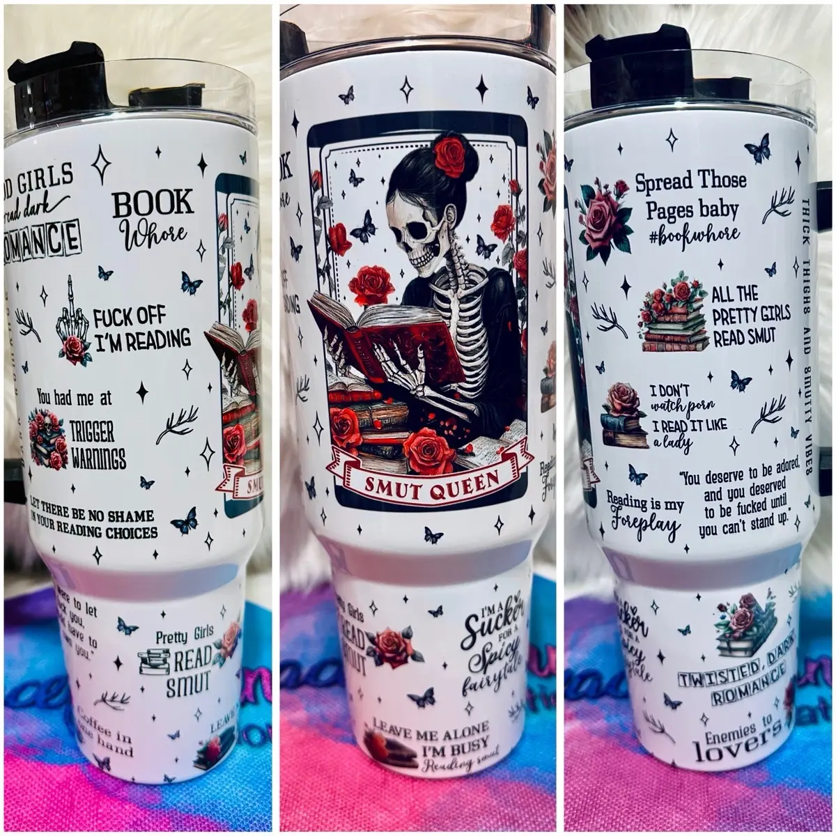 Smut Queen Tumbler - 40 oz - Perfect for Your Beverage Needs - Drinkware, Bottle