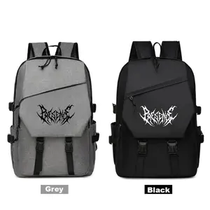 Gothic Style Print Lightweight Laptop Backpack, Large Capacity Unisex Travel Commute Bag, Adjustable Straps & Durable Polyester, Ideal Festival Gift, Stylish Daypacks