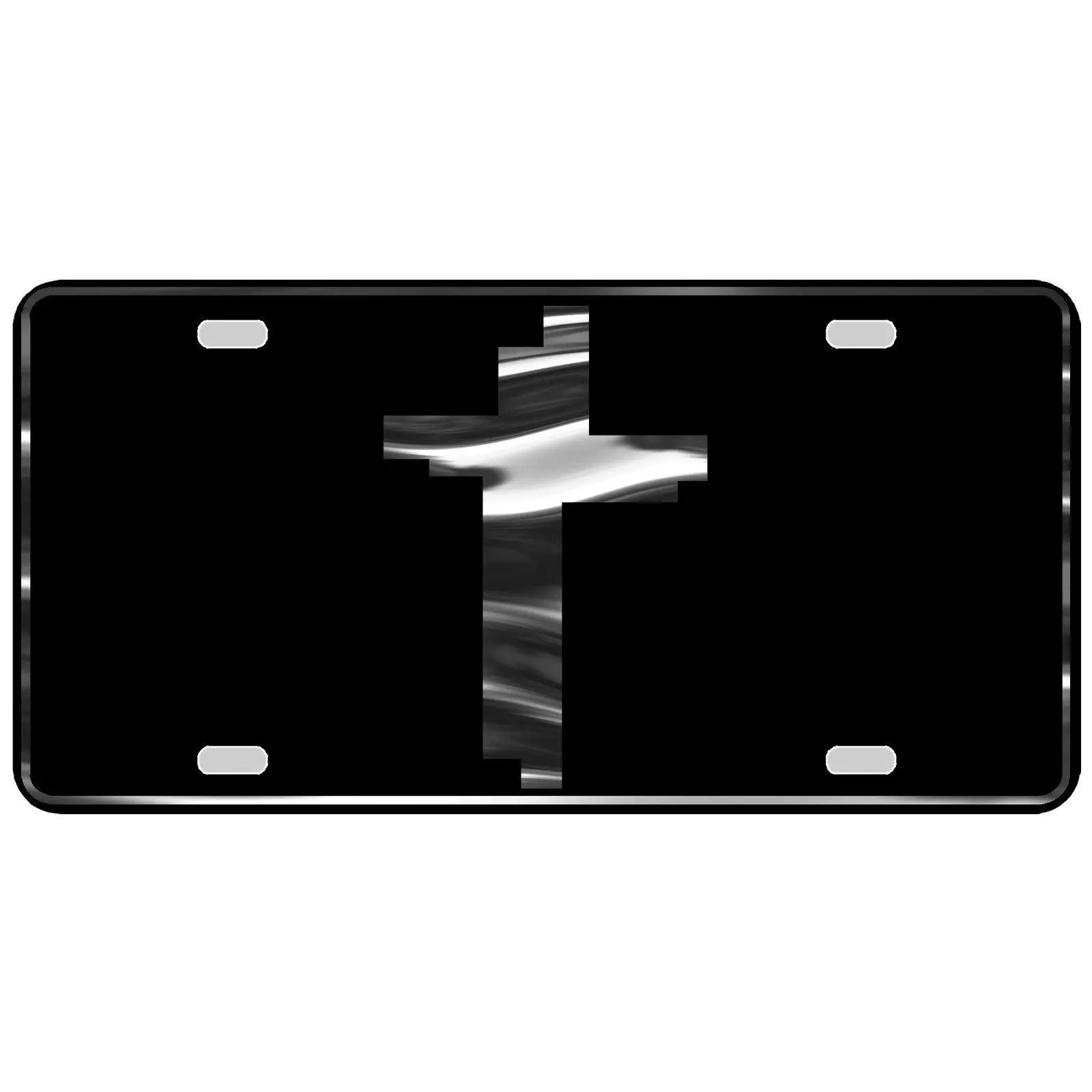 CustoMonsterDesigns Christian Cross Religious Heavy Duty Aluminum License Plate S68