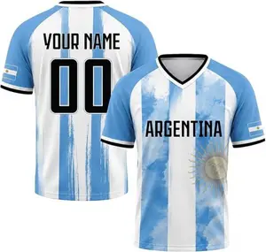 Custom Argentina 2026 Soccer Jersey, Personalized Your Name Argentina Jersey Soccer, Customized Argentina Your Team Jerseys