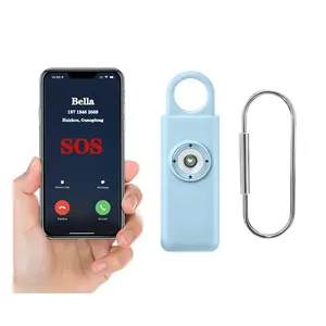 LilifongSOS Portable Rechargeable Bluetooth Self-Defense Safety Automatic Dialer Emergency Alarm for Seniors/Women