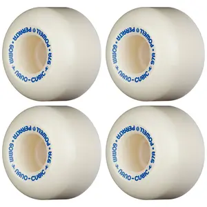 Powell Peralta Skateboard Wheels 60mm x 38mm Dragon Formula 97A Nano Cubic White/Blue