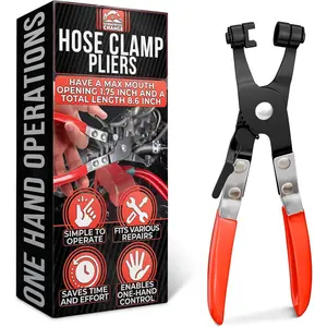 Radiator Hose Clamp Pliers Automotive - Hose Pliers Automotive Clip  with Locking Mechanism - Carbon Steel Spring Clamp Tool for  Repair, Plumbing and Removal of Clamps